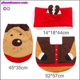 Plus Minus Co Christmas Bathroom Set, Shower Curtain, Bath Mat and Toilet Seat Cover, view 5