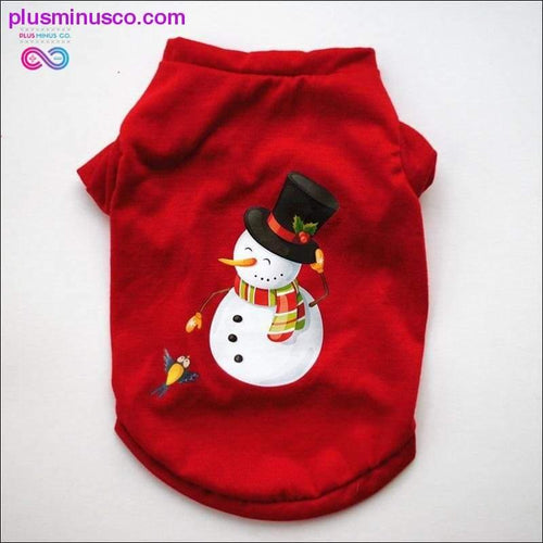 Plus Minus Co Christmas Dog Clothes Cotton Pet Clothing