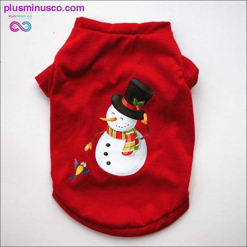 Plus Minus Co Christmas Dog Clothes Cotton Pet Clothing