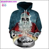 Plus Minus Co Christmas hoodies pirate casual loose long sleeve Men Woman, view 6