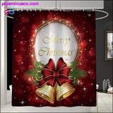 Plus Minus Co Christmas-patterned Curtain Toilet Cover Non-slip Rug Home, view 6