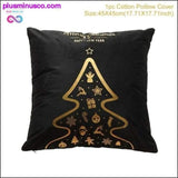 Plus Minus Co Christmas Throw Pillowcase Covers 45x45cm, Festive Holiday Home Decor, view 4