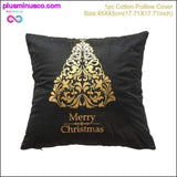 Plus Minus Co Christmas Throw Pillowcase Covers 45x45cm, Festive Holiday Home Decor, view 5