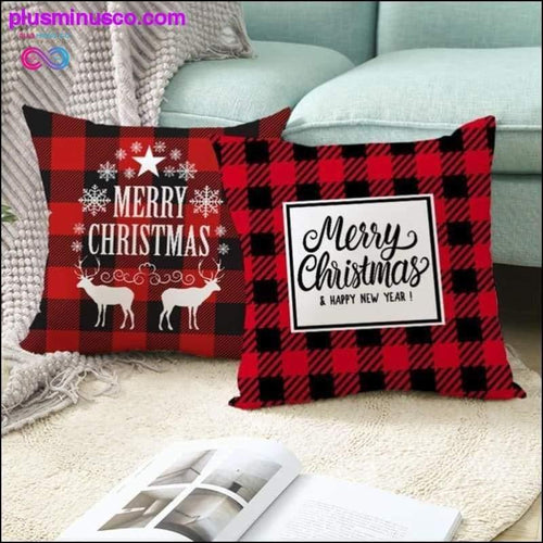 Plus Minus Co Christmas Pillowcases for Home Decor at PlusMinusCo.com
