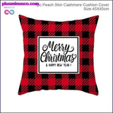 Plus Minus Co Merry Christmas Pillowcase Cover, Festive Holiday Cushion Cover for Home Decor, view 3
