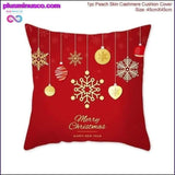 Plus Minus Co Merry Christmas Pillowcase Cover, Festive Holiday Cushion Cover for Home Decor, view 6
