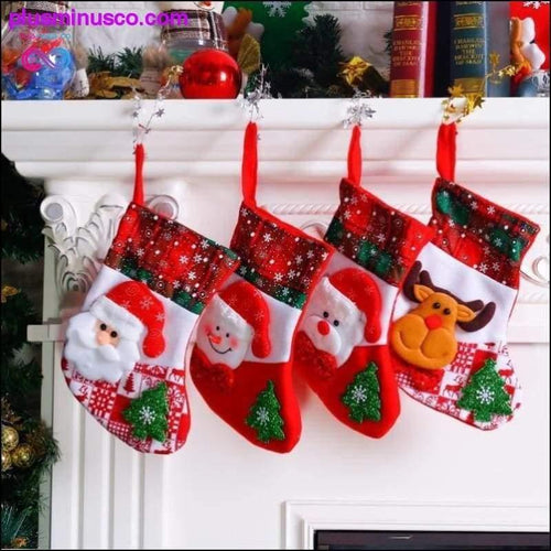 Plus Minus Co Christmas Sock Decorations at PlusMinusCo.com