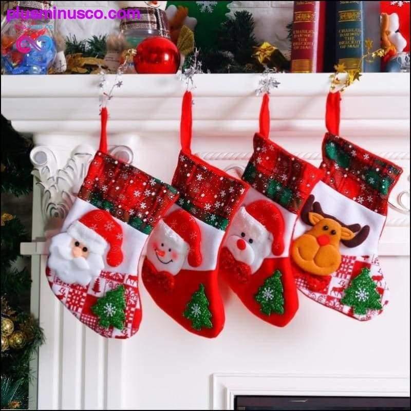 Plus Minus Co Christmas Sock Decorations at PlusMinusCo.com