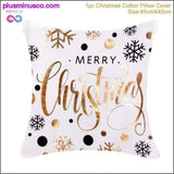 Plus Minus Co Christmas Cushion Covers 45x45cm, Festive Holiday Throw Pillowcases, view 5