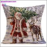 Plus Minus Co Christmas-themed Linen Pillowcases for Throw Pillows at, view 2
