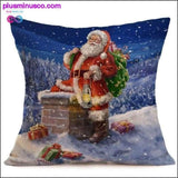 Plus Minus Co Christmas-themed Linen Pillowcases for Throw Pillows at, view 3