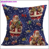 Plus Minus Co Christmas-themed Linen Pillowcases for Throw Pillows at, view 4