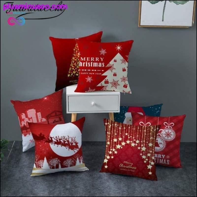 Plus Minus Co Christmas-themed Polyester Throw Pillowcases 45*45cm at