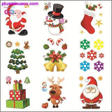 Plus Minus Co Christmas Window Sticker Santa Claus/Snowman/Elk Glass, view 2