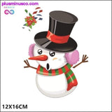 Plus Minus Co Christmas Window Sticker Santa Claus/Snowman/Elk Glass, view 3