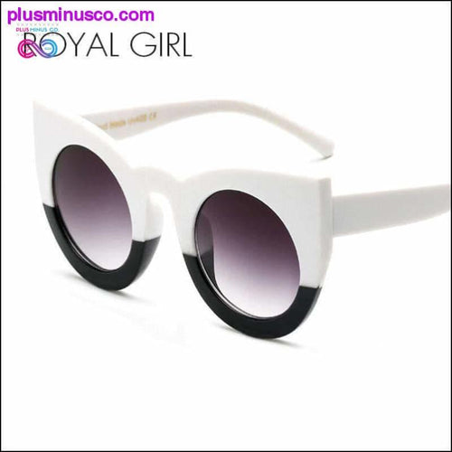 Plus Minus Co Chunky Cat Eye Sunglasses for Women - 100% UV400 Protection