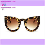 Plus Minus Co Chunky Cat Eye Sunglasses for Women - 100% UV400 Protection, view 4