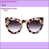 Plus Minus Co Chunky Cat Eye Sunglasses for Women - 100% UV400 Protection, view 6