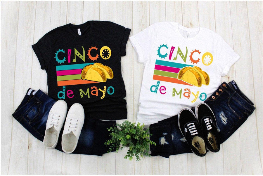 Plus Minus Co Cinco De Mayo | Tacos | Retro Sunset T-Shirts,own To Fiesta, Cinco De Mayo Fiesta, Vacation, Mexico S, , margaritas with my, senoritas