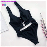 Plus Minus Co Circle Ring Brazilian Swimsuit, view 2