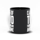Plus Minus Co Class Of Two Thousand And Awesome Black Mugs, view 2