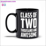 Plus Minus Co Class of two thousand and Awesome Black Mugs, view 2