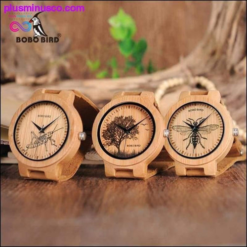 Plus Minus Co Classic Manmade Best Wooden Watches For Men with Lifelike