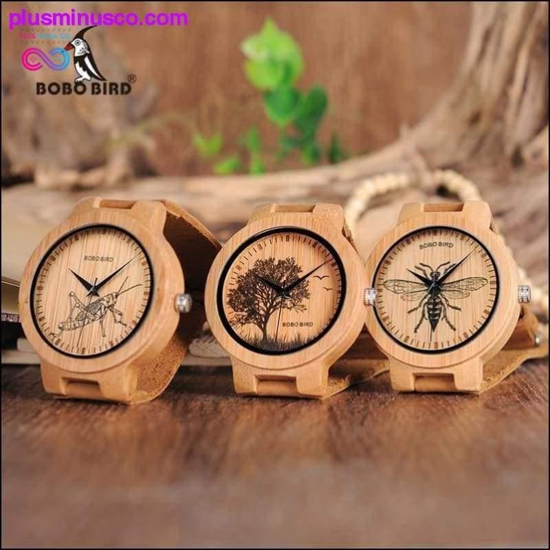 Plus Minus Co Classic Manmade Best Wooden Watches For Men with Lifelike