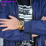 Plus Minus Co Classic Manmade Best Wooden Watches For Men with Lifelike, view 2