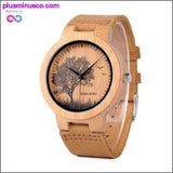 Plus Minus Co Classic Manmade Best Wooden Watches For Men with Lifelike, view 5