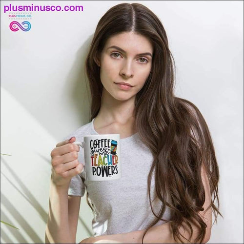 Plus Minus Co Coffee Give me Teacher Powers Mug || Teacher Mug, Teacher