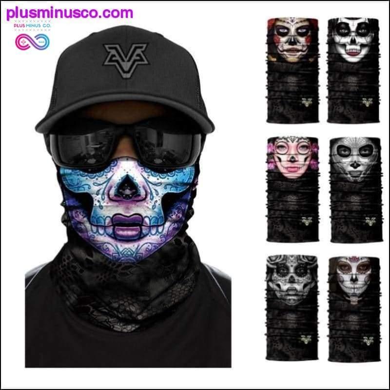 Plus Minus Co Color Sugar Skull Women Headband Magic Scarf Cycling Hiking