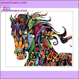Plus Minus Co Colorful Horse Mandala Wall Sticker, view 3