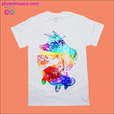 Plus Minus Co Colorful Turtle Abstract Art T-Shirts, view 2