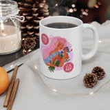 Plus Minus Co Copy of Taurus Mugs,Taurus Zodiac Mug, Zodiac Coffee mug, Taurus mug, artistic Taurus mug, Taurus birthday gift, Taurus zodiac mug, view 5