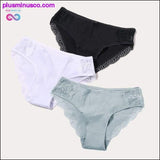 Plus Minus Co Cotton Panty 3Pcs/lot Solid Women's Panties Comfort, view 4