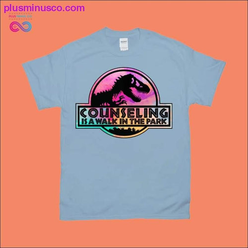 Plus Minus Co Counseling is a Walk in the Park / School Counselor T-Shirts