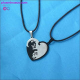 Plus Minus Co The Purrfect Pendant Necklace , Couple heart necklace Cute, view 6