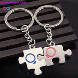 Plus Minus Co Couple Keychain Novelty Gift for Anniversaries, Valentines day, view 2