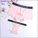 Plus Minus Co Couple Underwear, Sexy Cotton Panties for Women and Men, cute couples gift, novelty gift for him and her, cute funny underwear, view 2