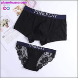 Plus Minus Co Couple Underwear, Sexy Cotton Panties for Women and Men, cute couples gift, novelty gift for him and her, cute funny underwear, view 3