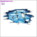 Plus Minus Co Creative 3D Floor Sticker Sea Ice Penguin Home Decor Sticker, view 2