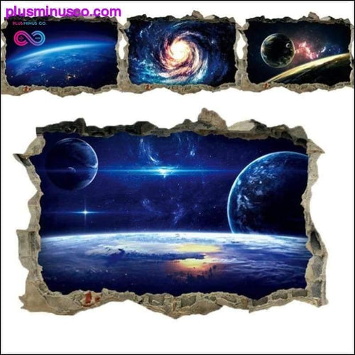 Plus Minus Co Creative 3D Universe Galaxy Wall Stickers For Ceiling Roof