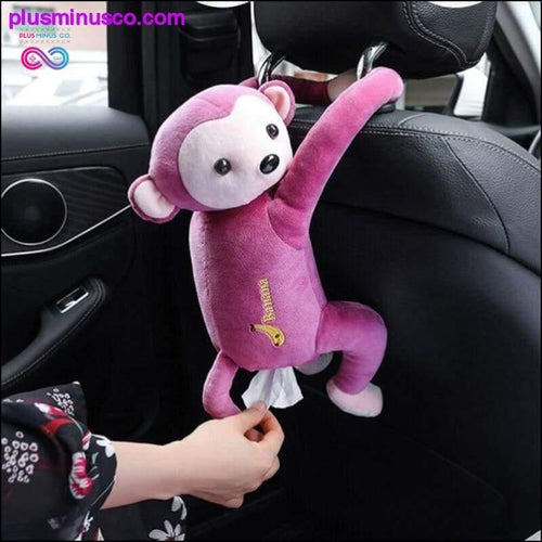 Plus Minus Co Creative Cartoon Monkey Home Office Car Hanging Paper Napkin