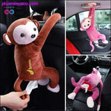 Plus Minus Co Creative Cartoon Monkey Home Office Car Hanging Paper Napkin, view 2