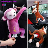 Plus Minus Co Creative Cartoon Monkey Home Office Car Hanging Paper Napkin, view 3