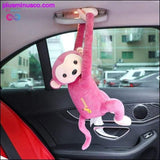 Plus Minus Co Creative Cartoon Monkey Home Office Car Hanging Paper Napkin, view 6