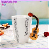 Plus Minus Co Creative Music Violin & Guitar Ceramic Mugs Novelty Gifts, view 5
