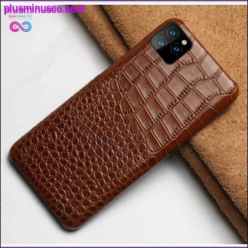 Plus Minus Co Crocodile Skin Phone Case For iPhone 11 11 Pro XR XS Max X