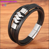 Plus Minus Co Cross Style Multi Layer Design Stainless Steel Fashion Men's, view 6